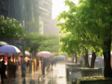 江安金府商贸城，春雨初晴，发展再添新绿