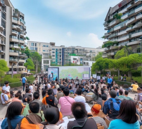 凭祥市弄怀商贸小区新闻分享会 凭祥市弄怀商贸小区新闻分享会